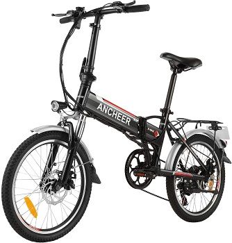 ANCHEER Folding  20 Inch Electric Bicycle