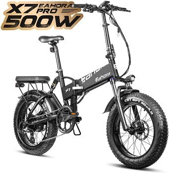 Eahora X7 Plus Folding Fat Tire  Electric Bicycle