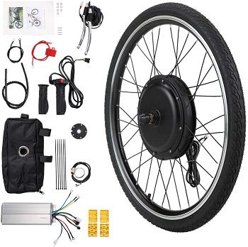 JAXPETY 26 Front Wheel Electric Bicycle Conversion Kit