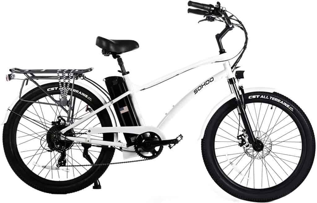 SOHOO 500W Electric Beach Cruiser Best Rated Electric Bikes